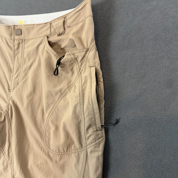 Mountain Hardwear Mens Size XL Nylon Convertible Hiking Outdoor Pants Beige - Picture 12 of 15